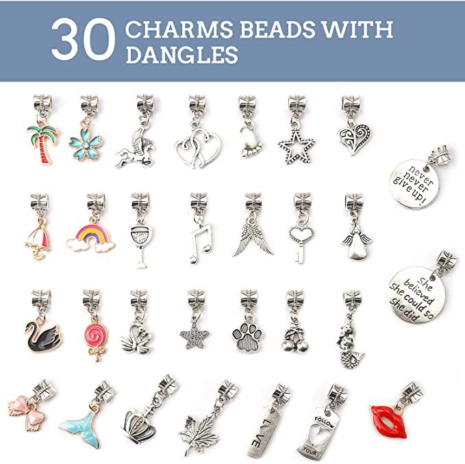 Jewelry Making Kits With Beads Bracelets Charms Necklace DIY Making Crafts Set