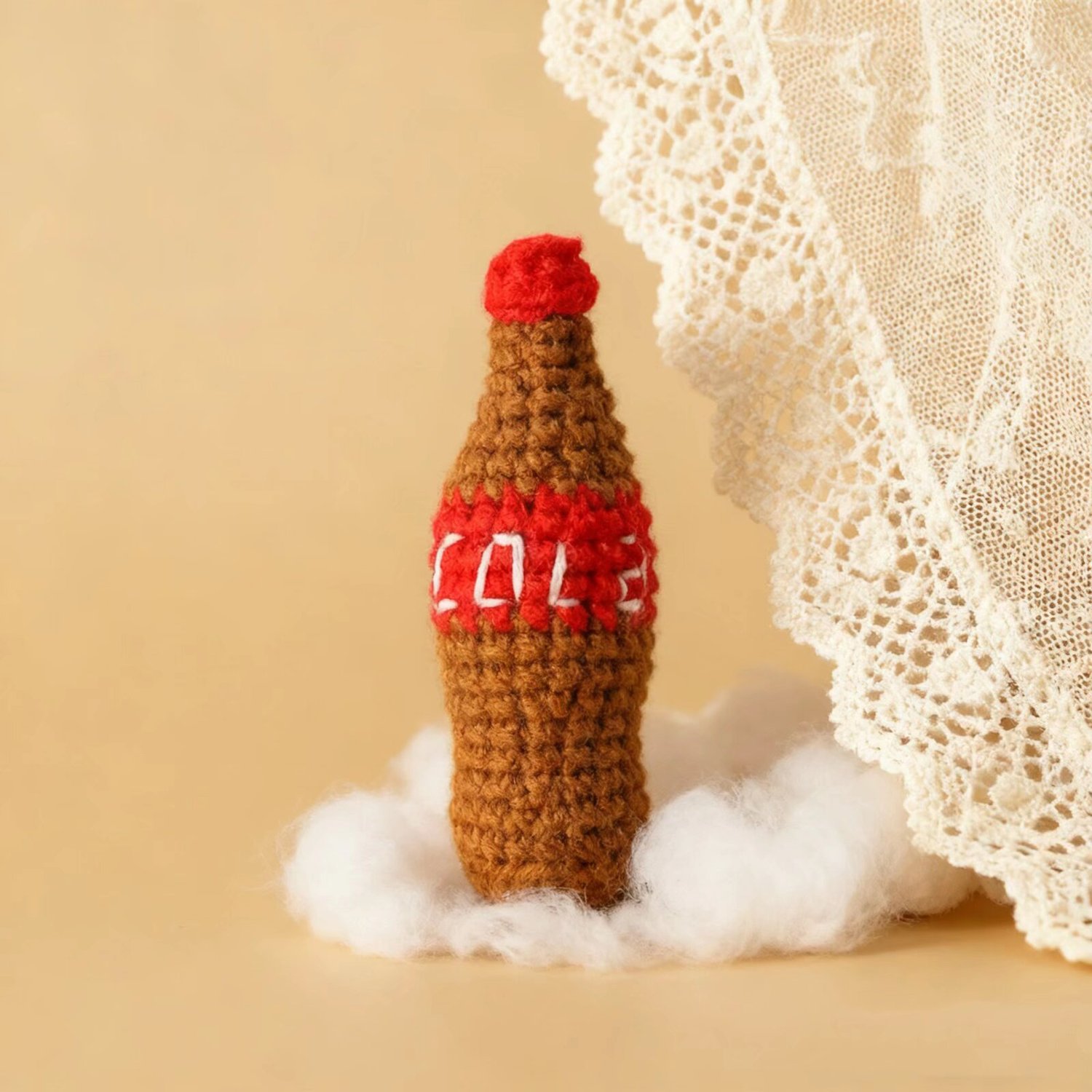 Crochet Cola Bottle Plush