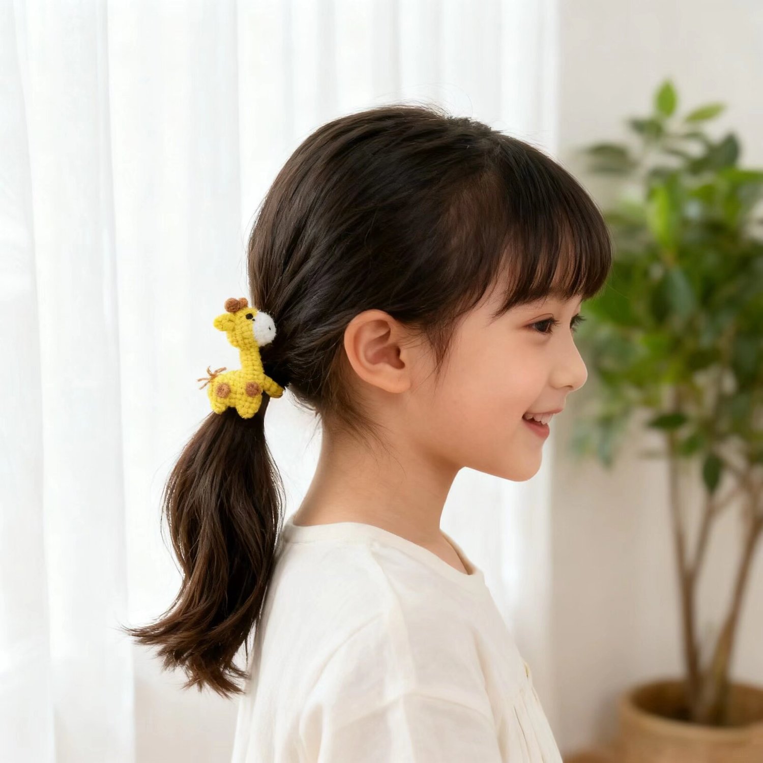 Crochet Giraffe Hair Tie