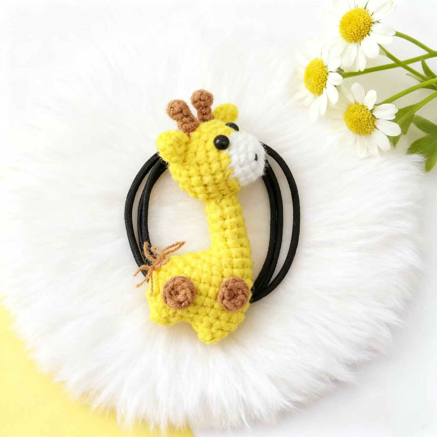 Crochet Giraffe Hair Tie
