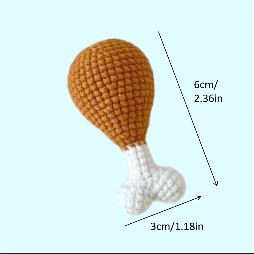 Crochet Chicken Leg Plush