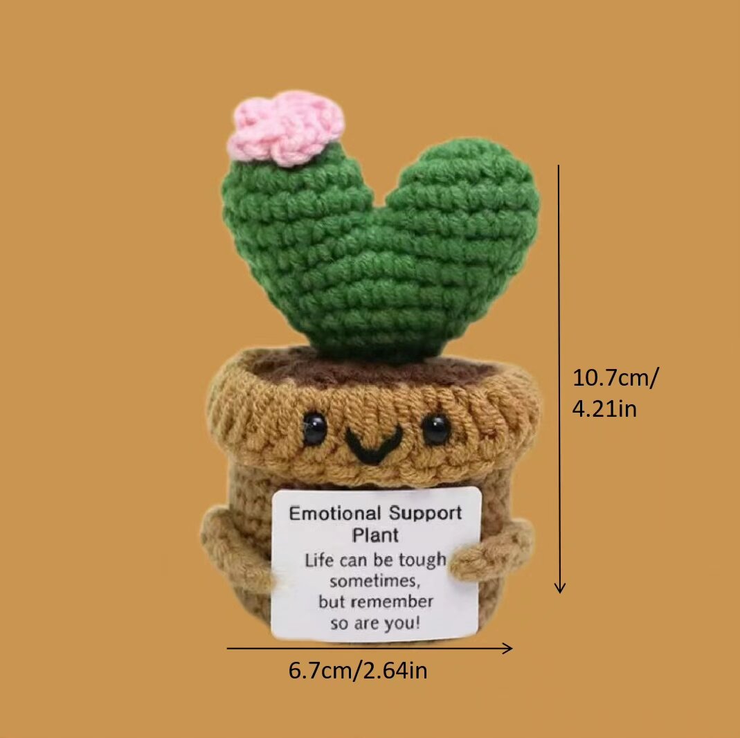 Crochet Emotional Support Plant Plush