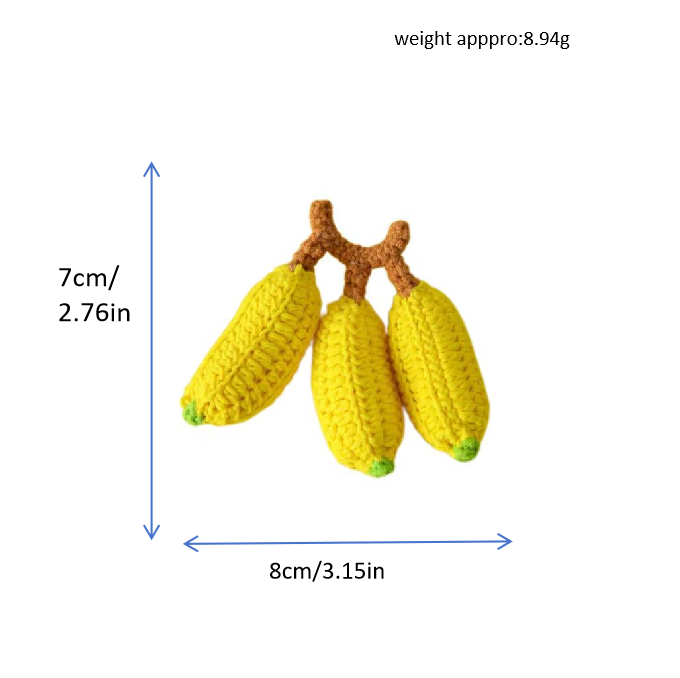 Mini Fruit Crochet Plush Set