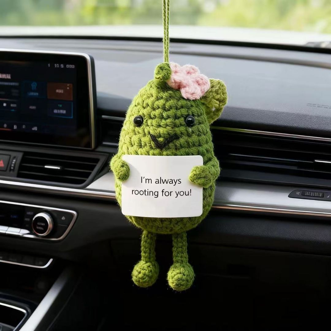 Crochet Cucumber Plush Decor