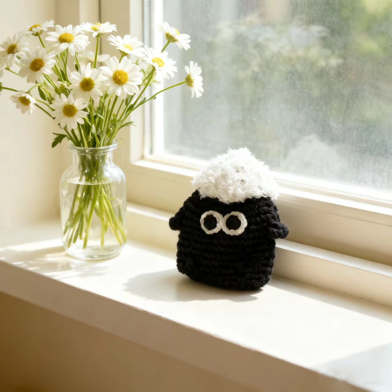 Crochet Lamb Keychain Sheep Charm