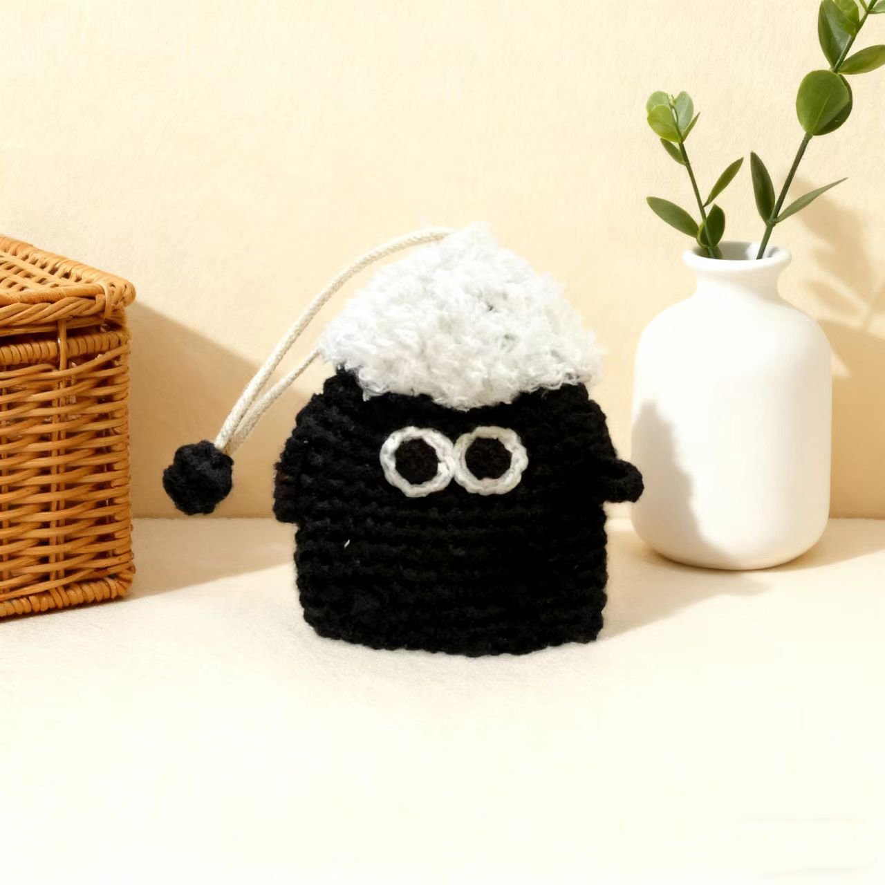 Crochet Lamb Keychain Sheep Charm