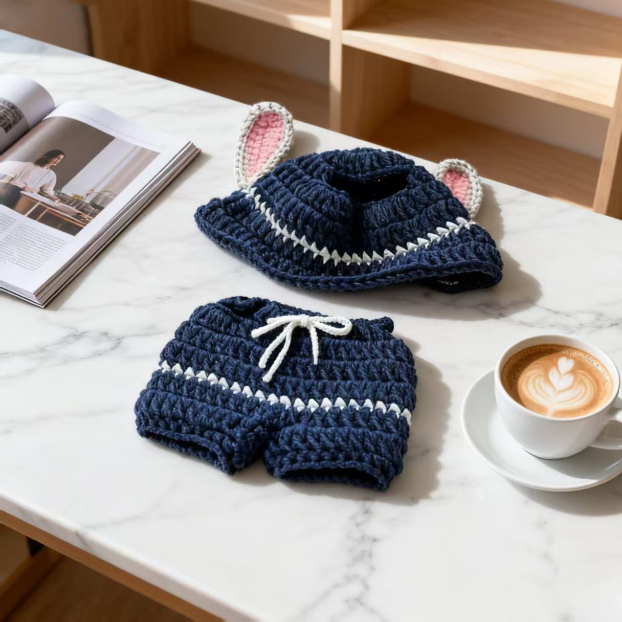 Crochet Rabbit Ear Doll Outfit