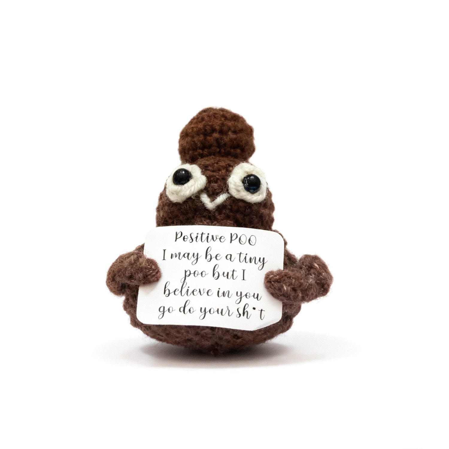 Crochet Positive Poo Plush Toy