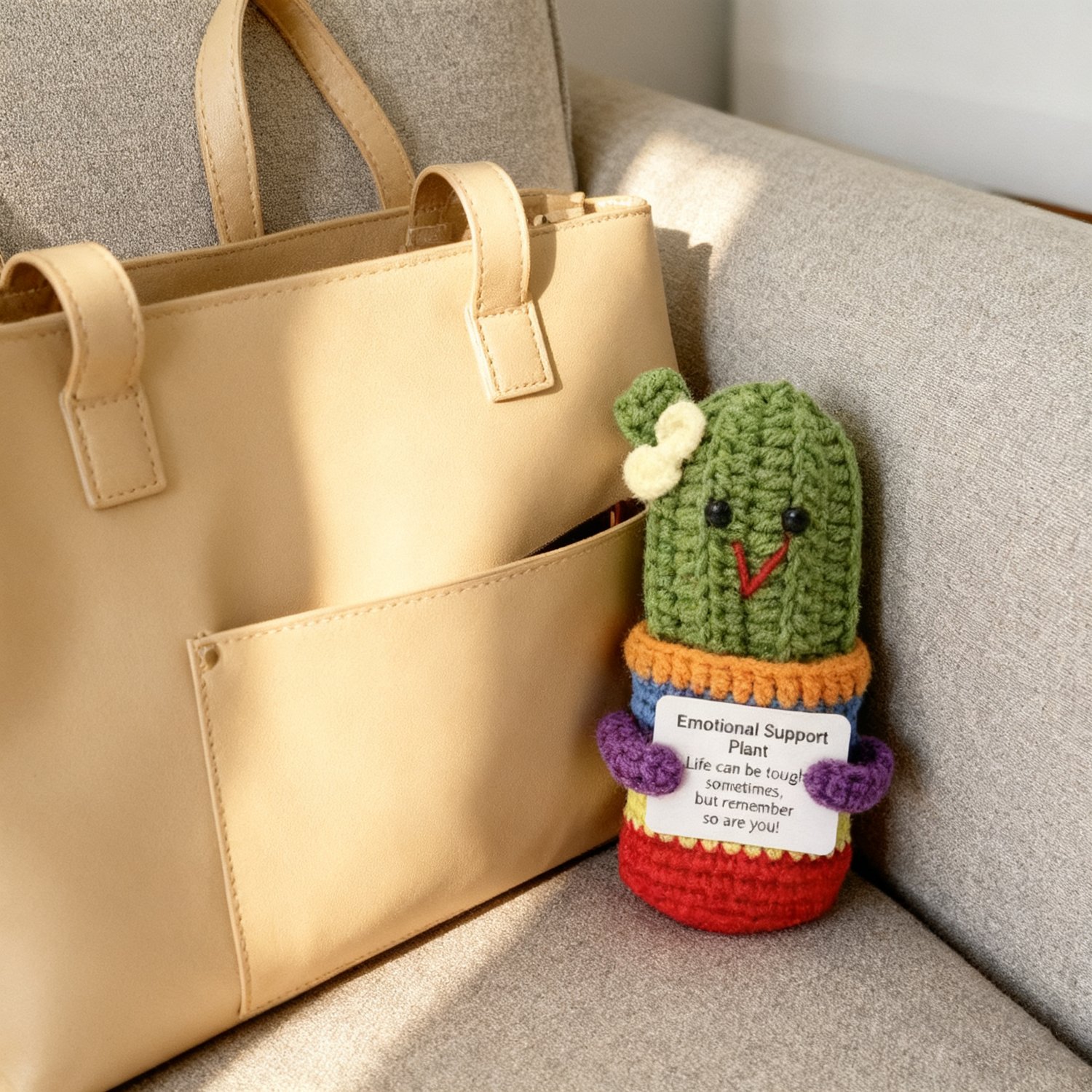 Emotional Support Cactus Crochet Plush