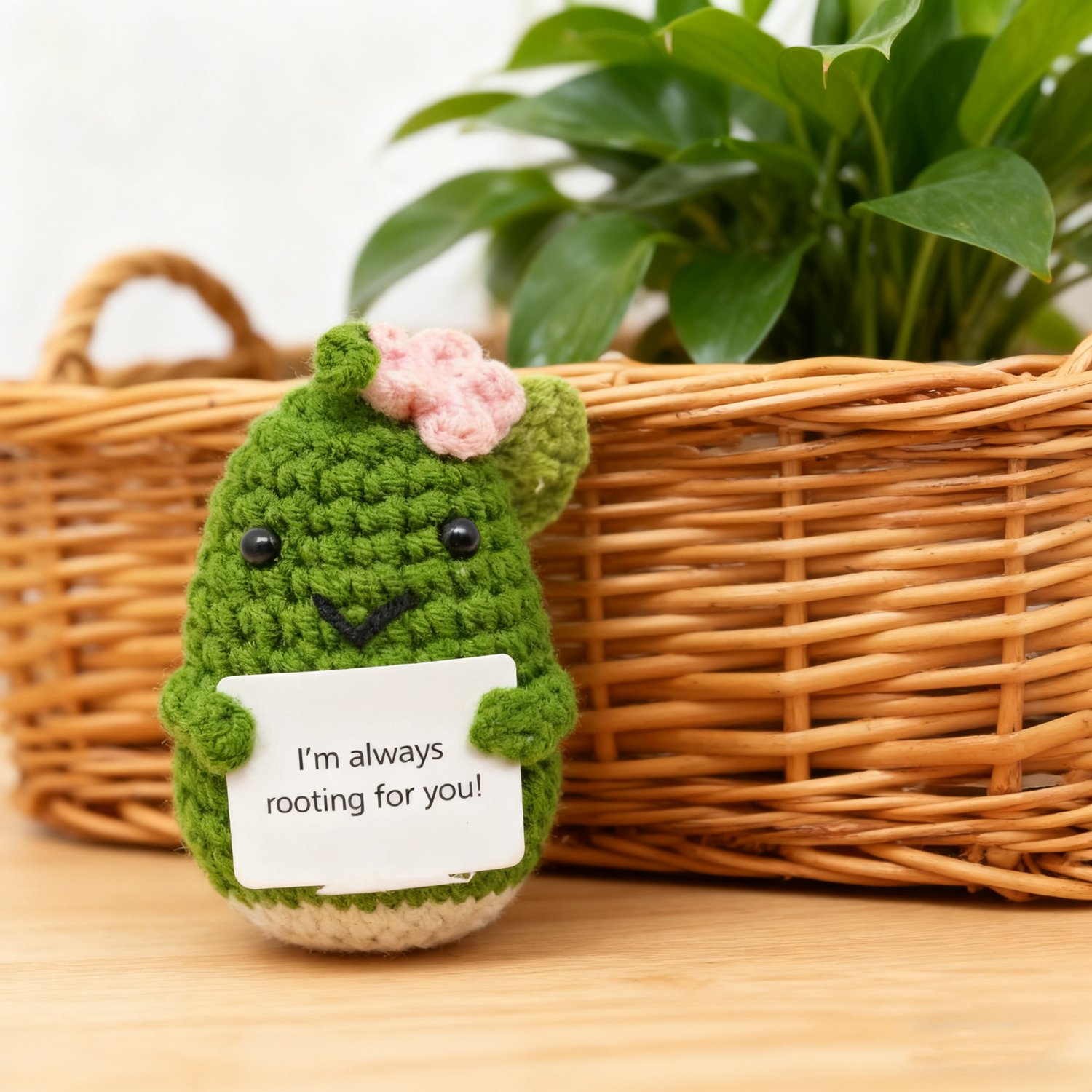 Crochet Cucumber Plush Decor