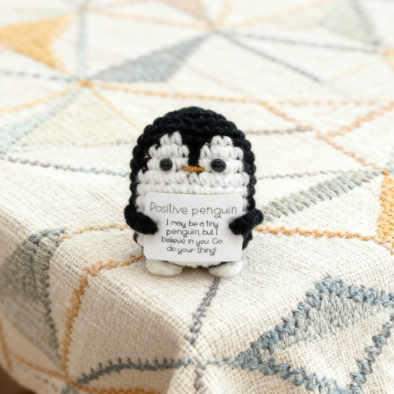 Crochet Positive Penguin Plush