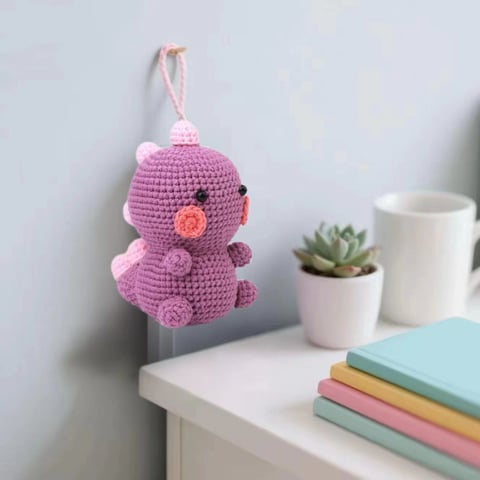 Complete Animal Crochet Craft Supplies Kawaii Purple Penguin Crochet DIY Kit with Step-by-Step Guide Handmade Plush Toy Set