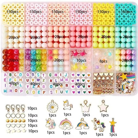 Polymer Clay Sheet Kits Jewelry Making DIY Bracelet Necklace Charm Pendants Set