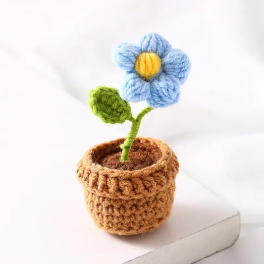 Hot Sale DIY Plant Crochet Flower Hand Knitting Crochet Cotton Doll Handmade Set