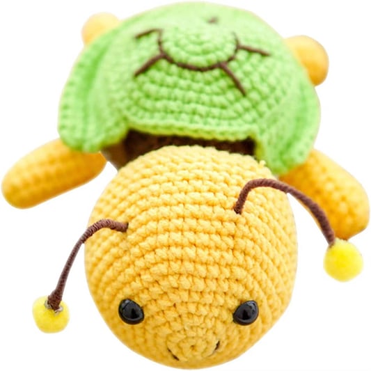 Crochet Material Kit for Beginners Yarn DIY Making Cute Turtle Doll Weaving Set