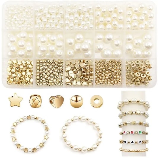 Factory Direct Selling Acrylic White Pearl Beads DIY Set Jewelry Making Supplier