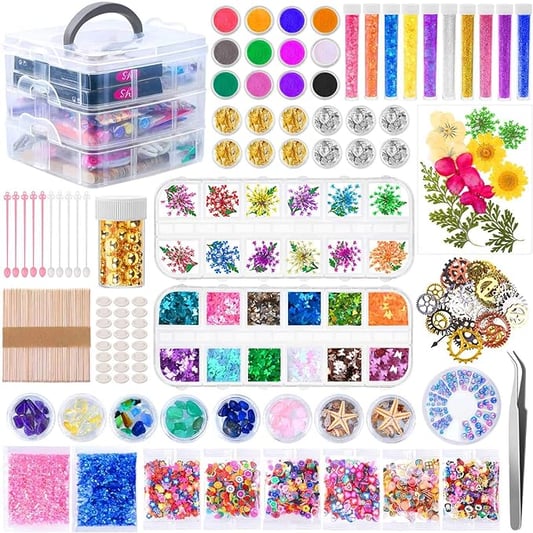 Resin Decoration Kits Beginners DIY Jewelry Making Accessories Dry Flower Crafts