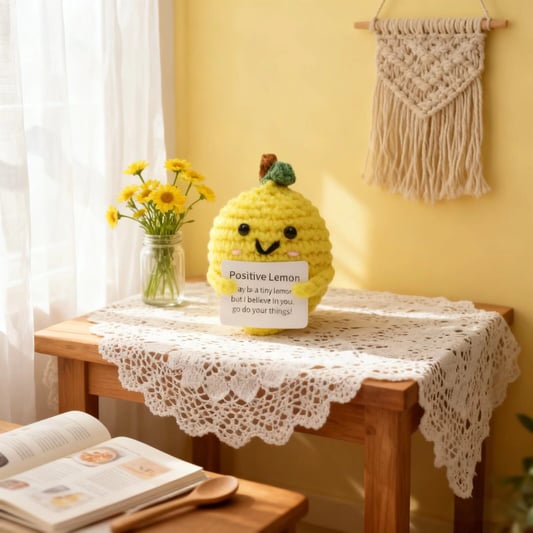 Crochet Positive Lemon Plush