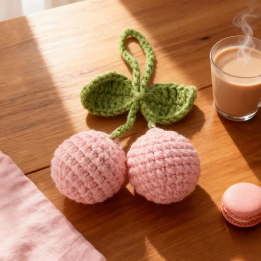 Mini Lychee Crochet Plush Pair