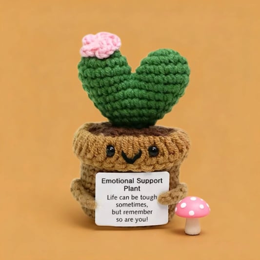 Crochet Emotional Support Plant Plush