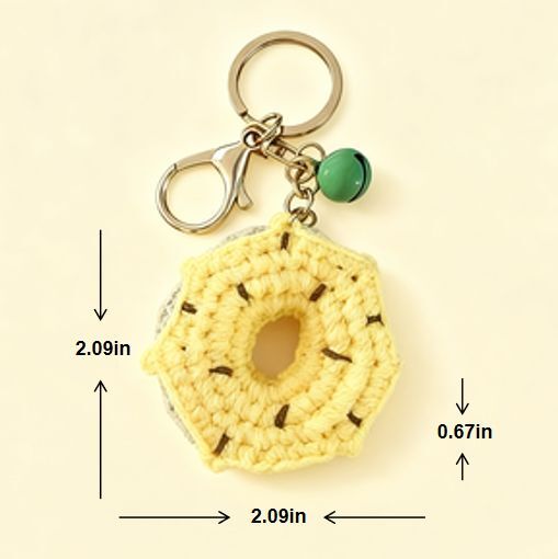 Crochet Cookie Donut Pendant DIY Kit