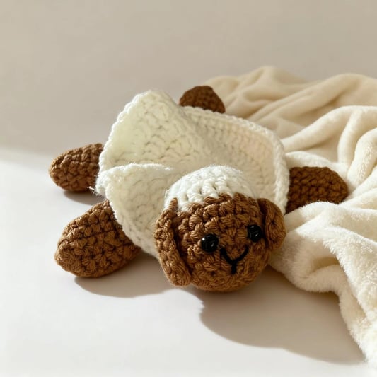 Crochet Sheep Coaster Handmade Cup Mat