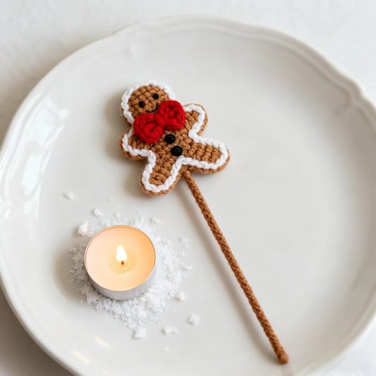 Crochet Biscuit Stick Plush Toy Handmade