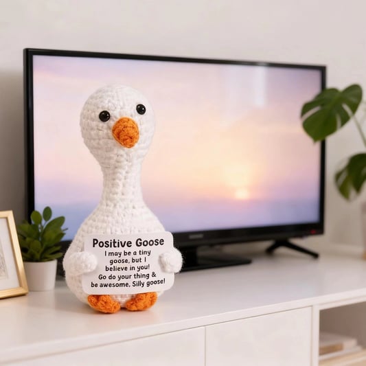 Crochet White Duck Plush Doll