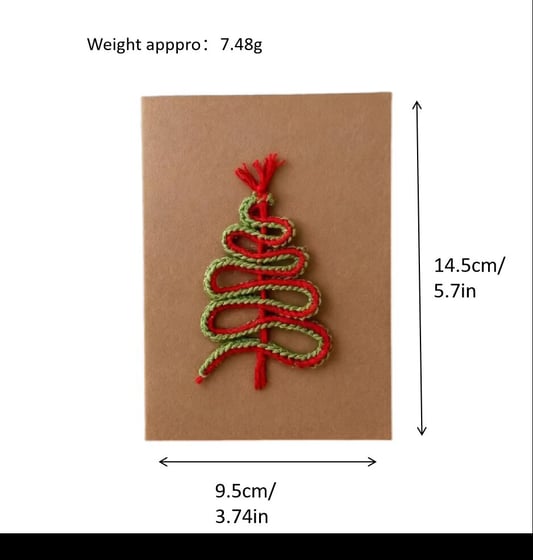 Crochet Christmas Tree Doll Card DIY Kit