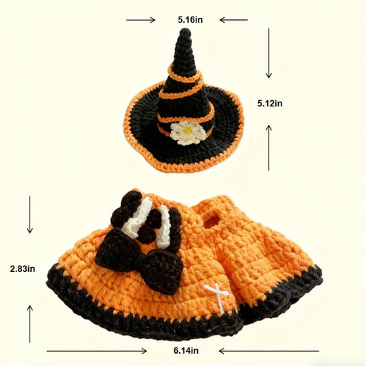 Crochet Witch Doll Outfit Set