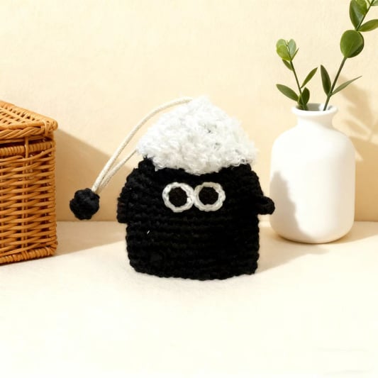 Crochet Lamb Keychain Sheep Charm
