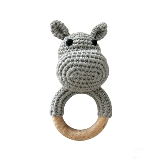 Crochet Hippo Keychain Doll DIY Kit