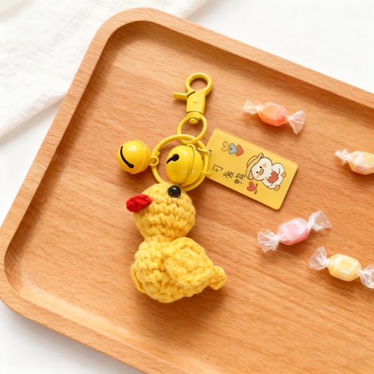 Crochet Cartoon Animal Keychain Set