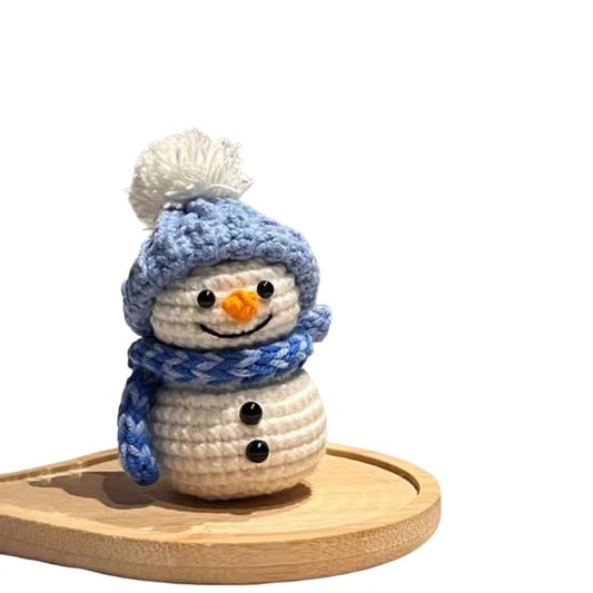 Crochet Snowman DIY Kit Holiday Plush Decoration
