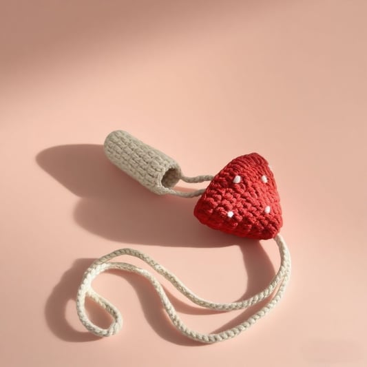 Crochet Mushroom Lanyard Plush Kit