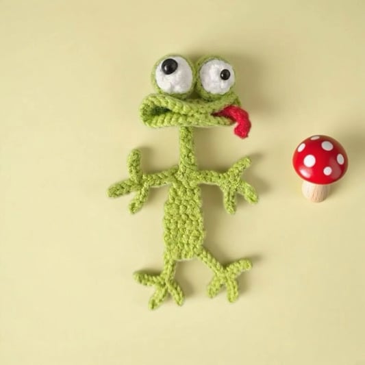 Crochet Frog Bookmark DIY Craft Kit