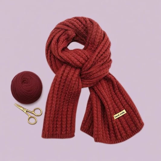 Crochet Scarf Knitting Kit Cozy Winter Accessory