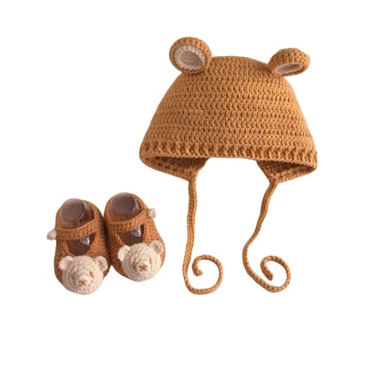 Crochet Baby Hat and Shoes Kit Cotton Yarn