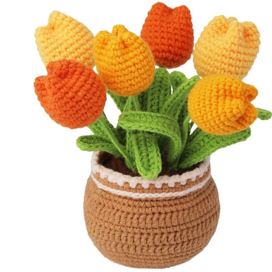 Amigurumi Flower Doll Crochet Kit Tulip Plant Style