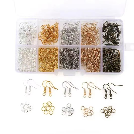 10 Grid Jewelry Findings Making Kits DIY Jewelry Starter Earhook Junp RIng Tools