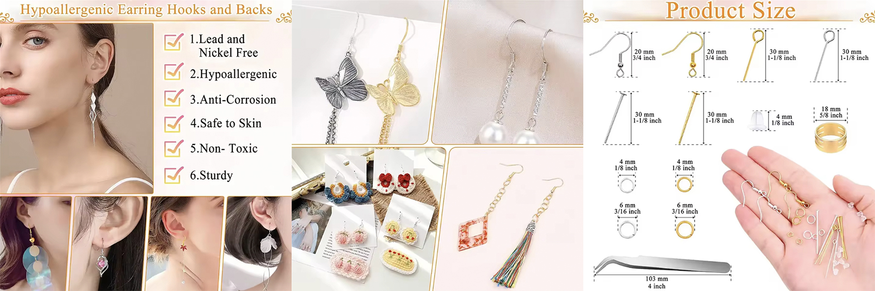 trendy earrings making set