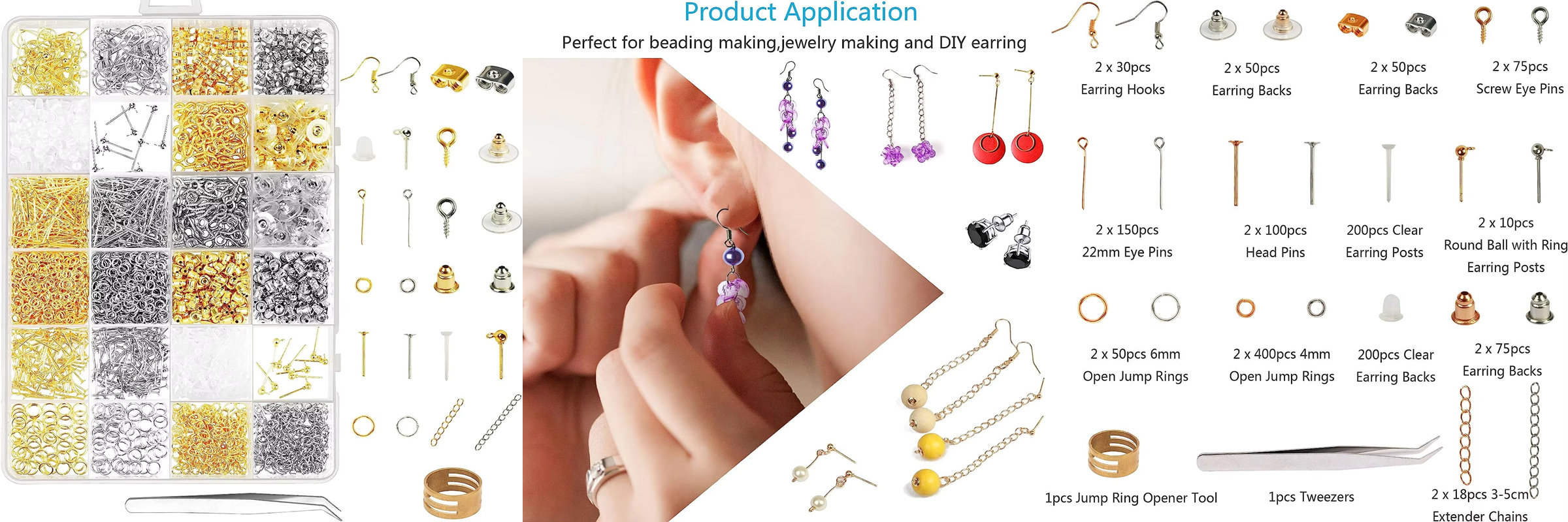 Earring Making Kit DIY Earring Making for Beginners Crafters Jewelry Making Kits