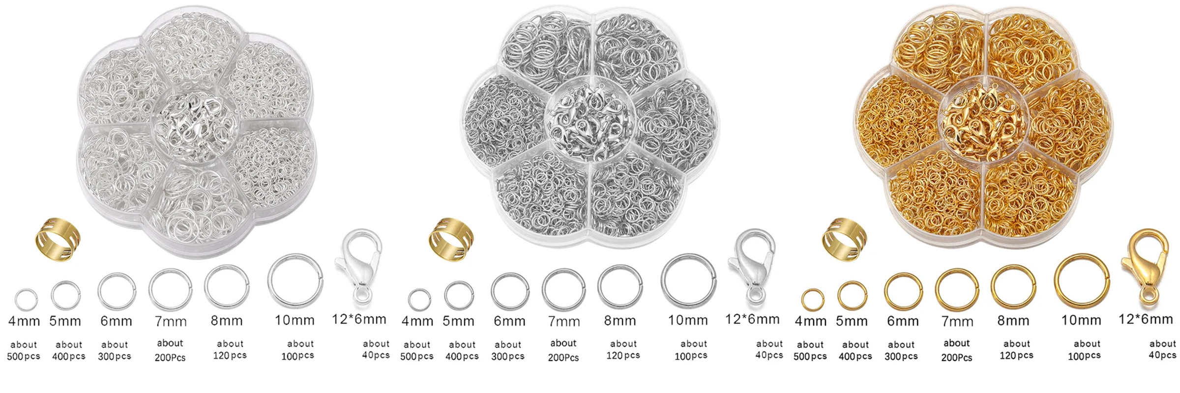 Wholesale buy 7 compartment jump ring making kit