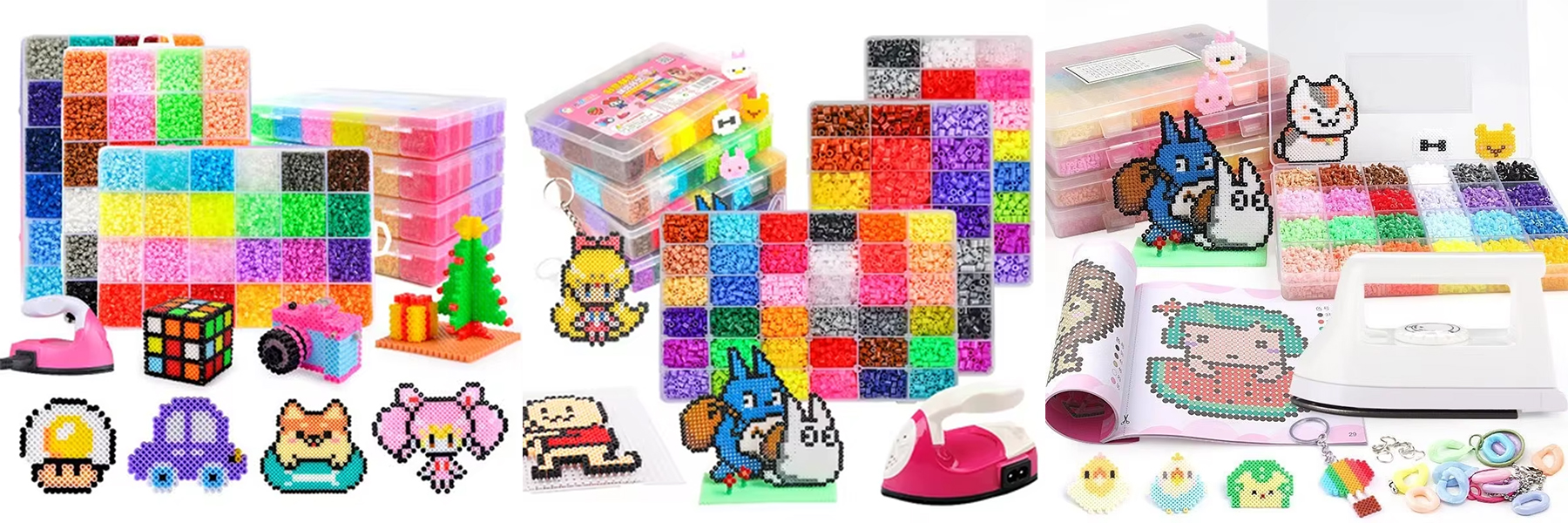 5mm Hama Beads Fuse Beadbone Pegboards DIY Making Puzzle Patterns Perler Beads