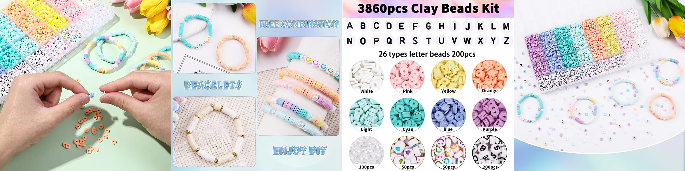 6mm Polymer Clay Kit For Girl Creative Diy Making Friendship Beading Craft Set