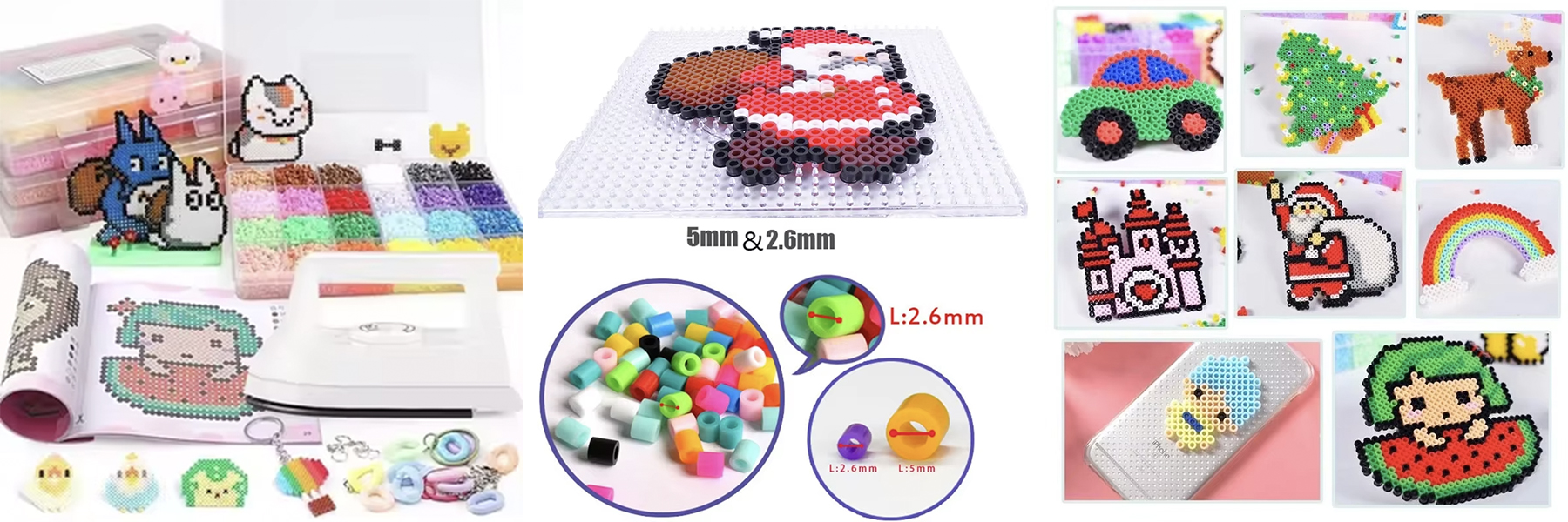 Hot Selling Color Ironing Hama Beads 24 Color Custom DIY Coasters Craft Toy Sets