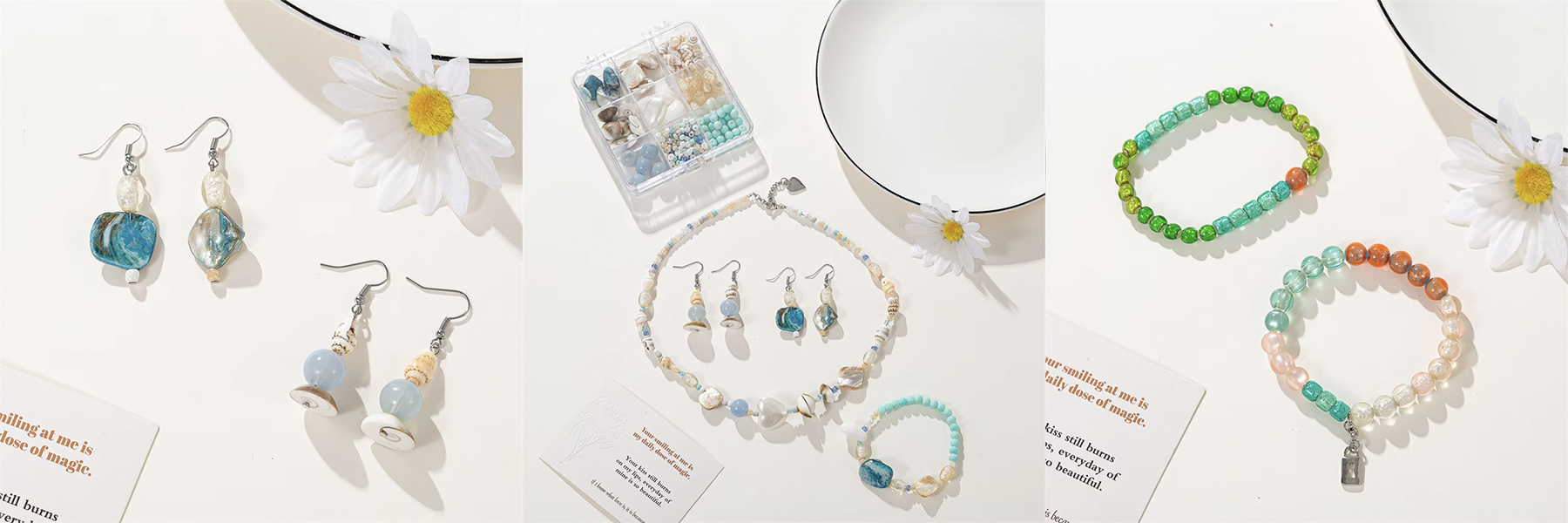 Sea Style Fashion Travel Bracelet Making Kit Holiday Friendship Jewelry Make Kit