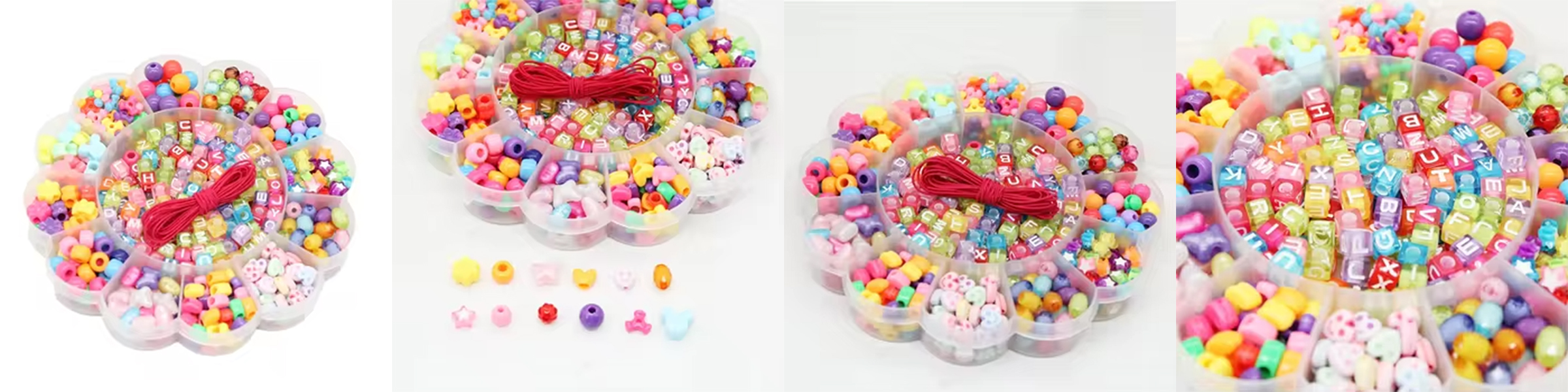 Colorful Kids Beads Toys with Acrylic Letter Beads Kids DIY Jewelry Beading Kits