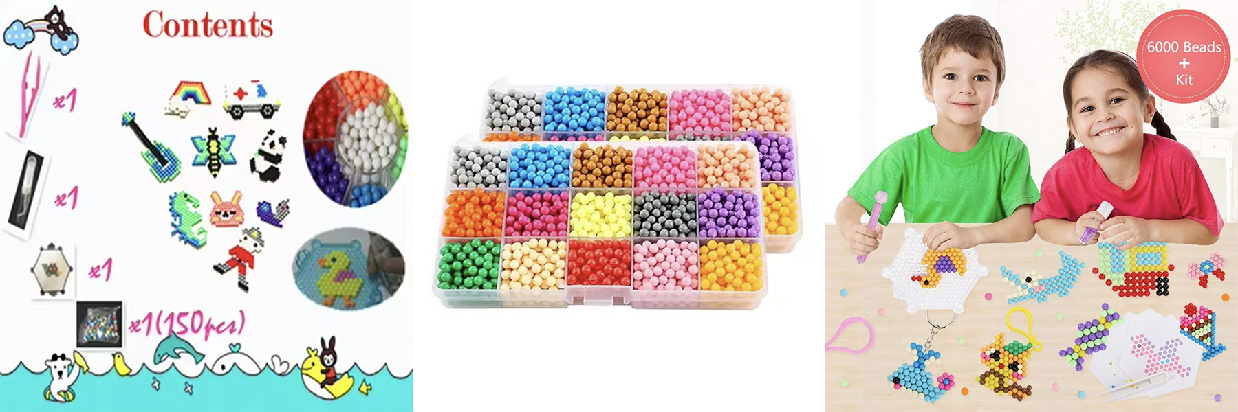 Spraying Water Beads Kit Kids Crafted Toys Hama Beads DIY Water Sticky Beads Set