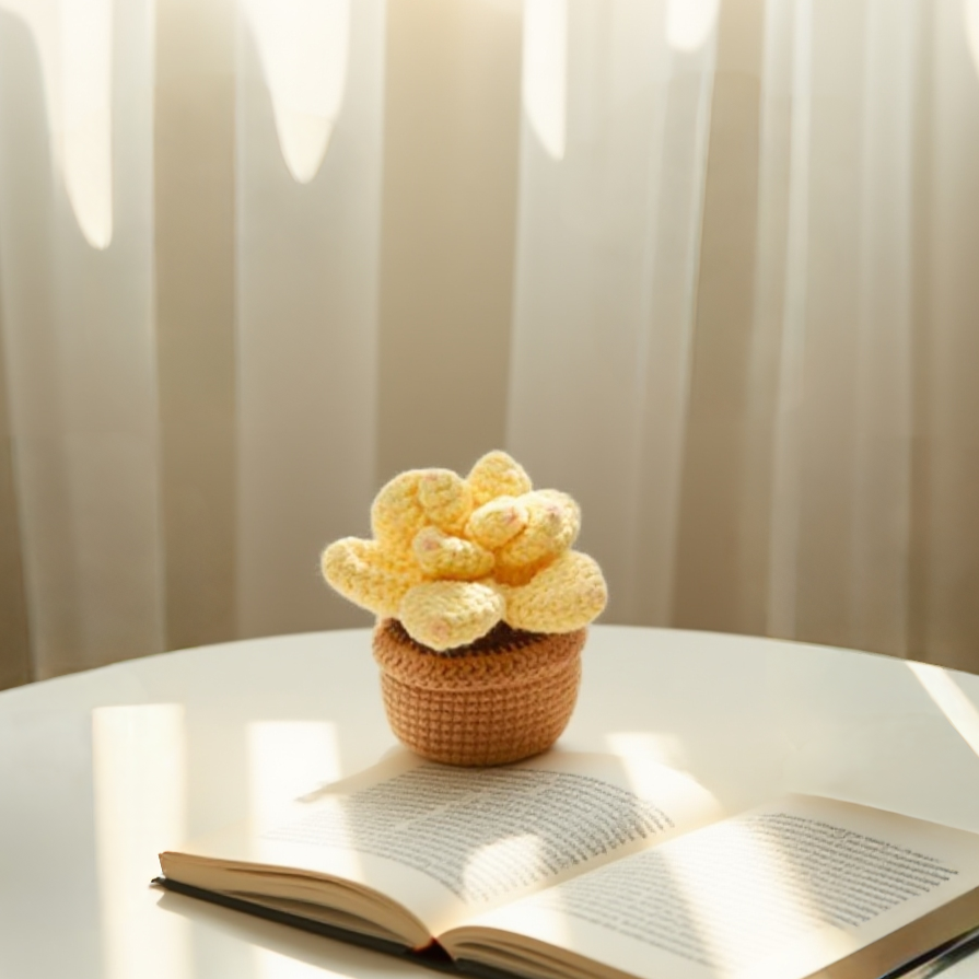 Succulent Crochet Plant Set